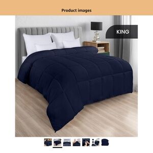 Elegant Navy Comforter by Utopia